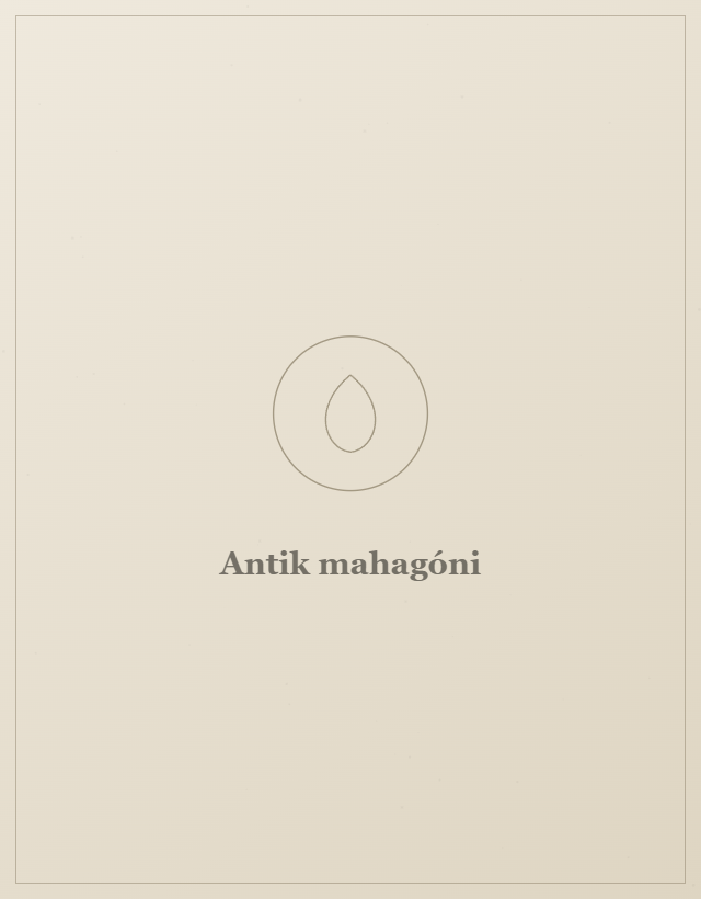Antik mahagóni koporsó