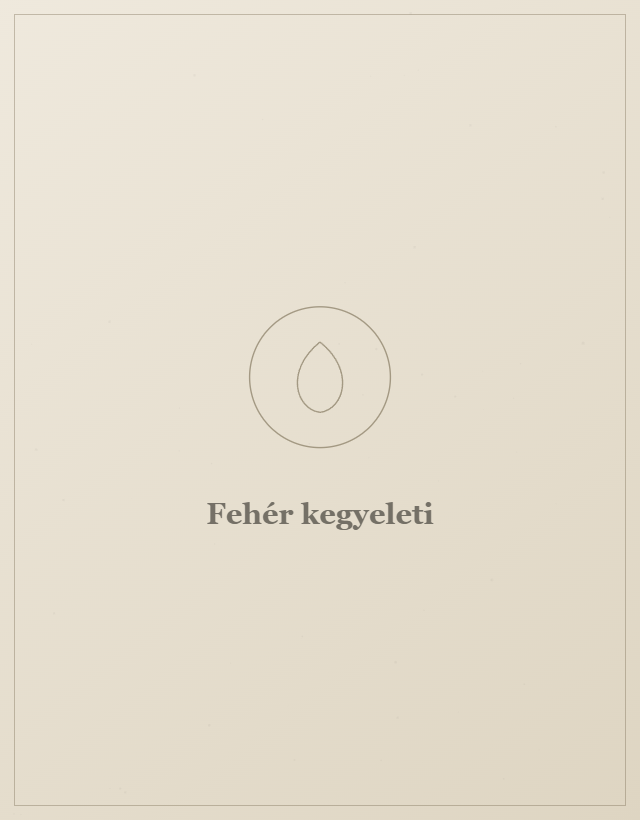 Fehér kegyeleti koporsó